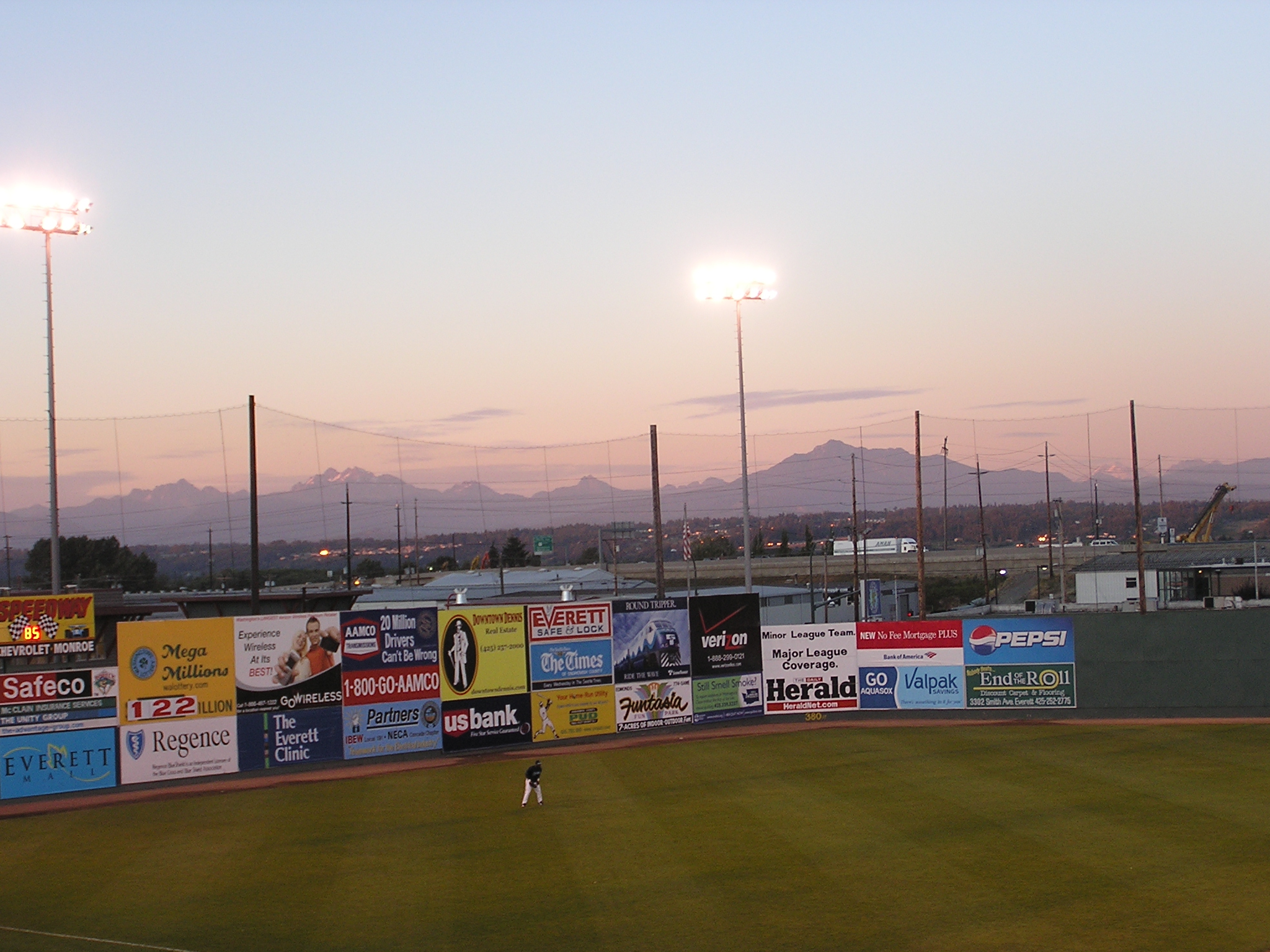 Sunset in Everett Washington