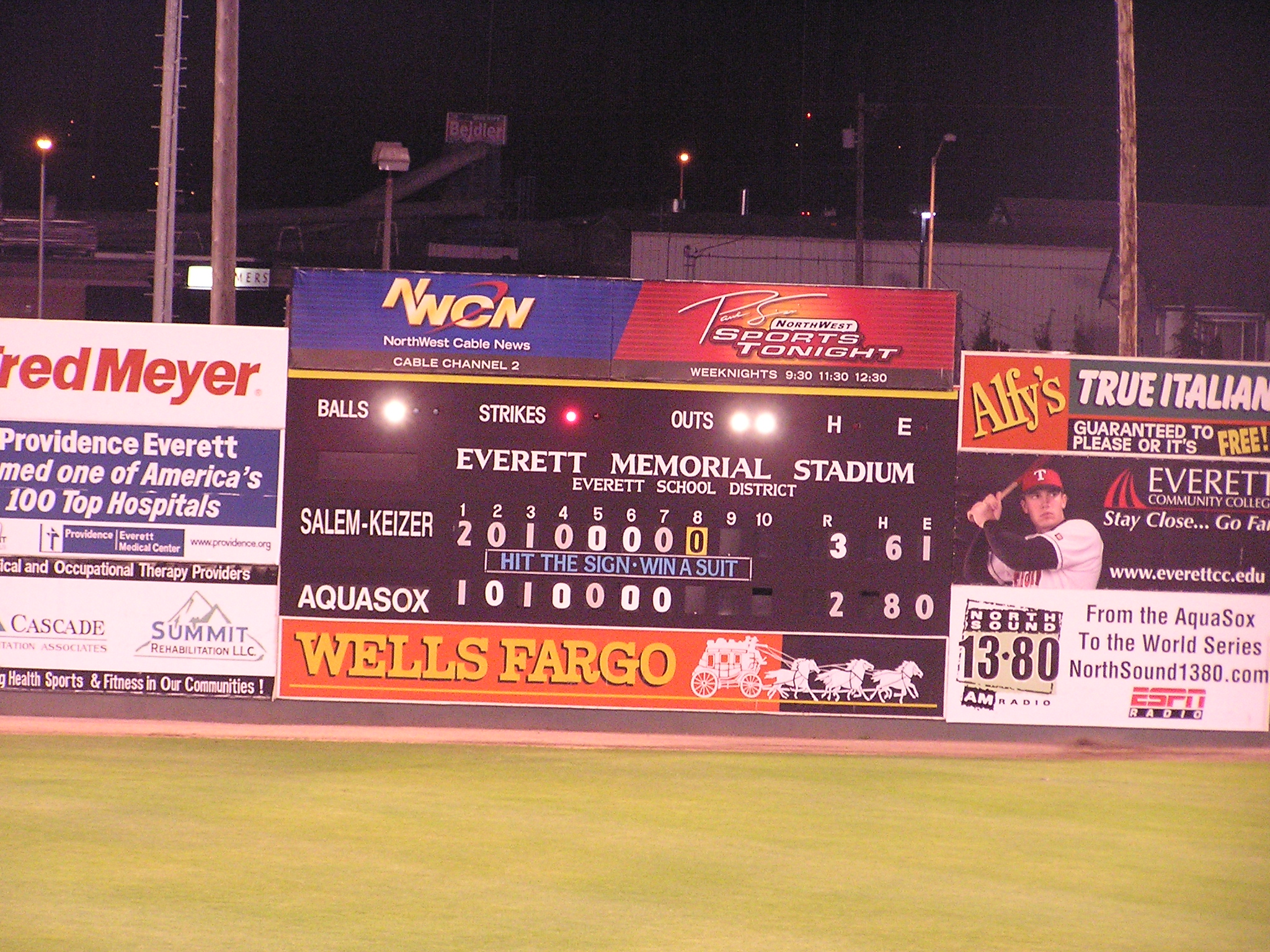 A simple Scoreboard in Everett, Washington